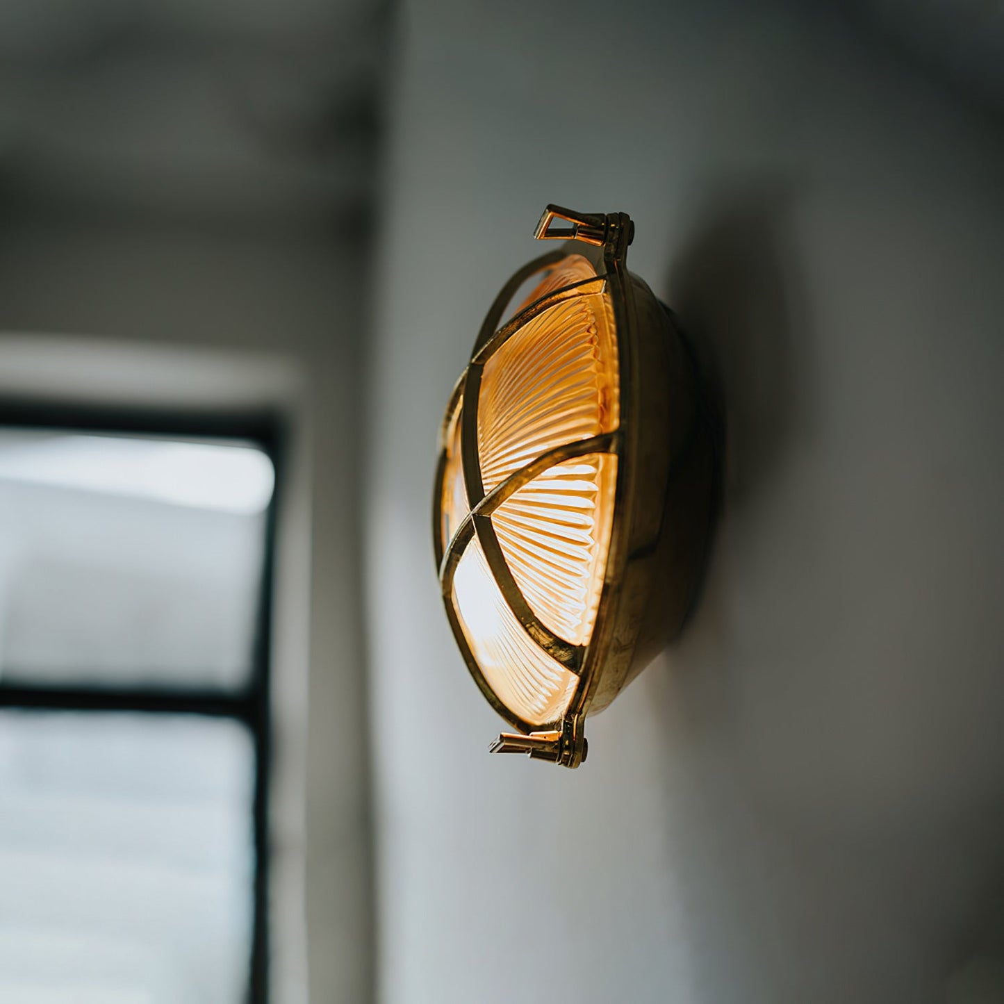 Ilex Brass Bunker Sconce
