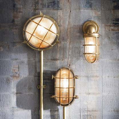Ilex Brass Bunker Sconce