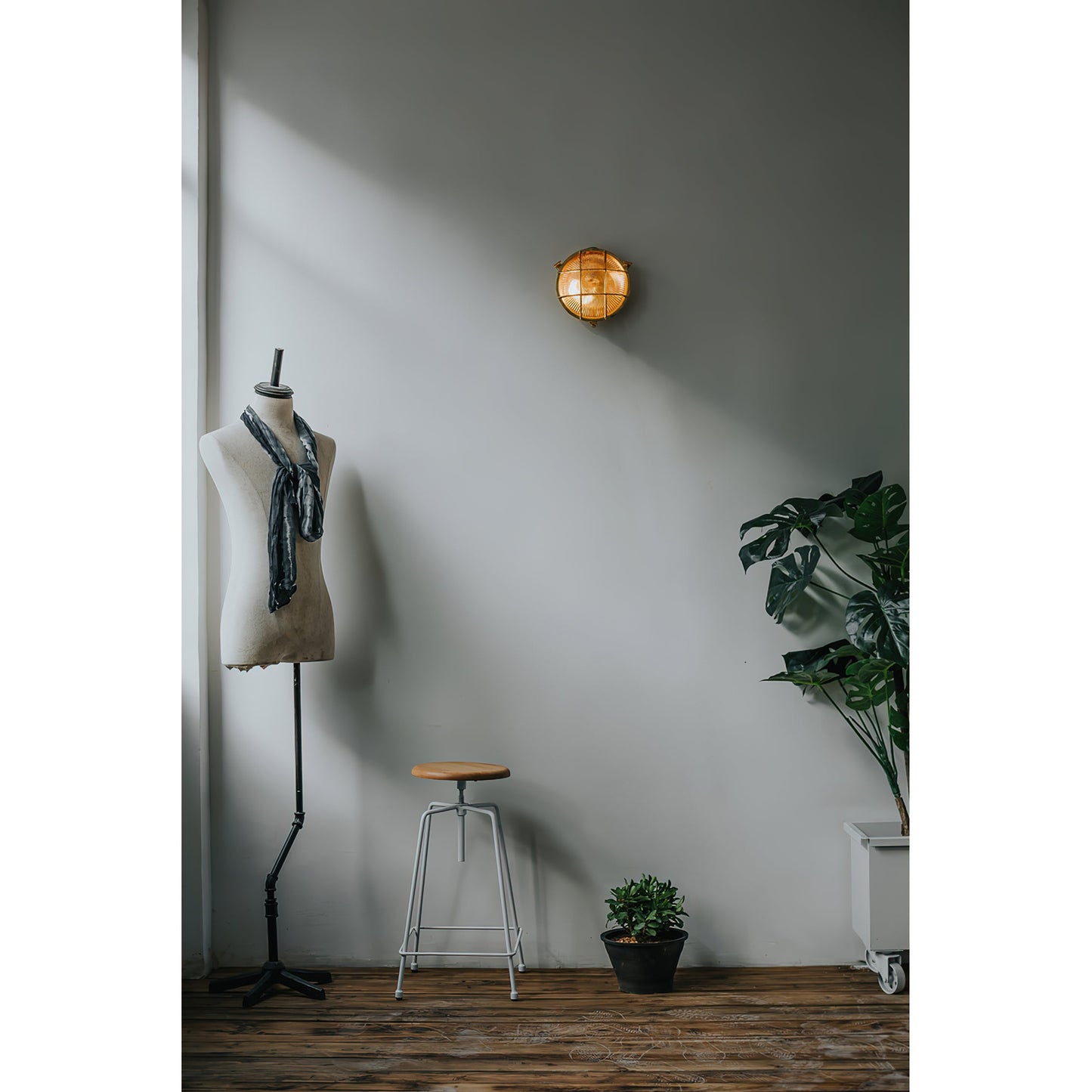 Ilex Brass Bunker Sconce