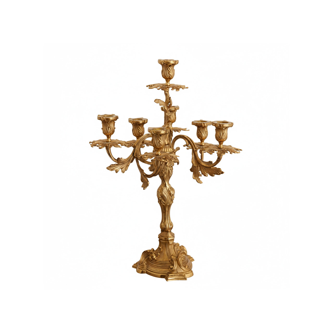Belan Brass Seven-Light Candelabra