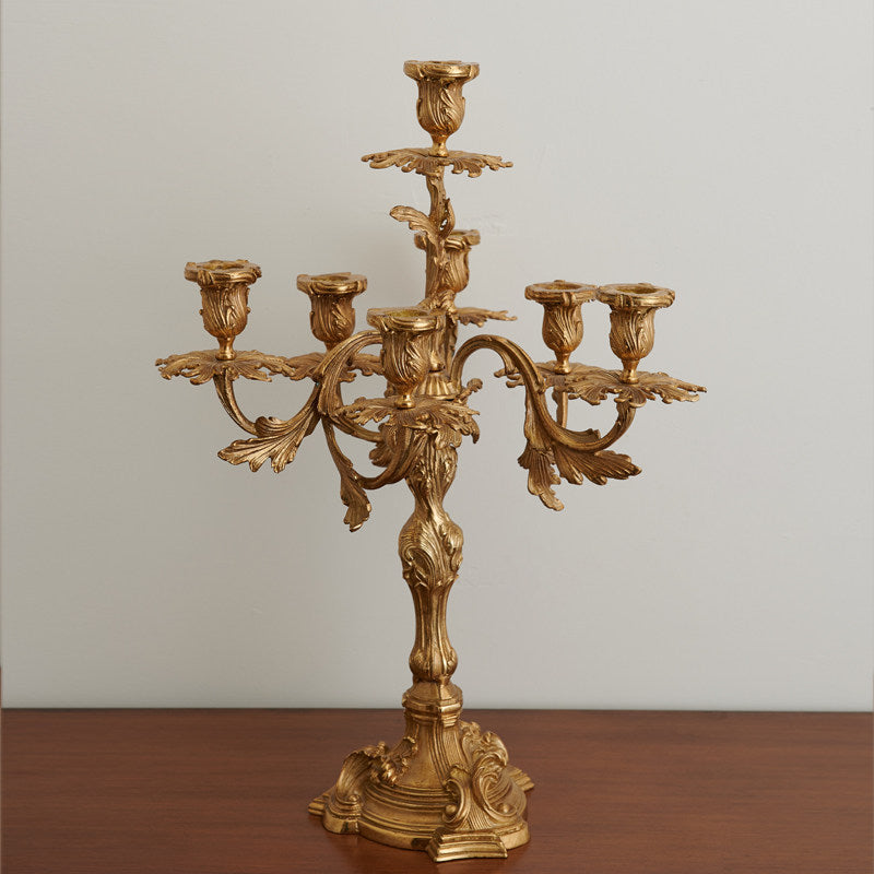 Belan Brass Seven-Light Candelabra