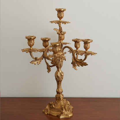 Belan Brass Seven-Light Candelabra