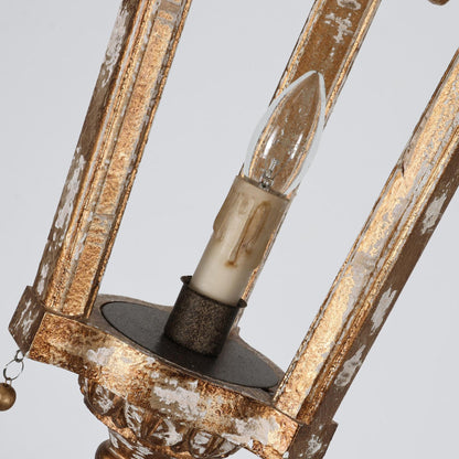 Belan Woodcarving Lantern Pendant Lamp