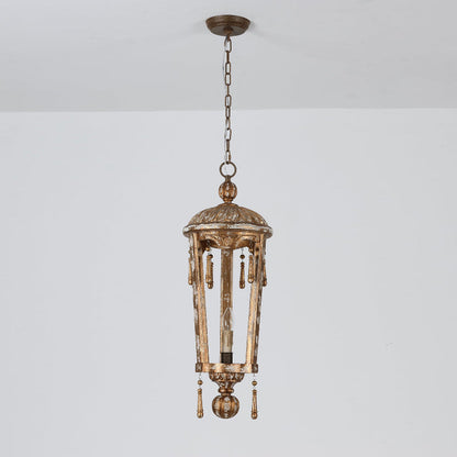 Belan Woodcarving Lantern Pendant Lamp