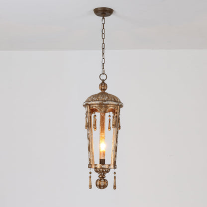 Belan Woodcarving Lantern Pendant Lamp