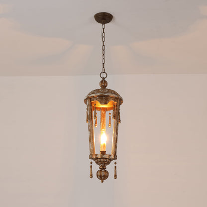 Belan Woodcarving Lantern Pendant Lamp