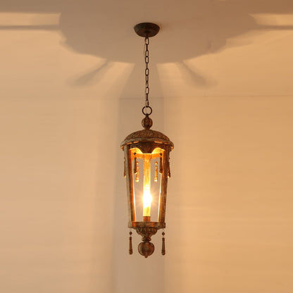 Belan Woodcarving Lantern Pendant Lamp