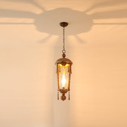 Belan Woodcarving Lantern Pendant Lamp