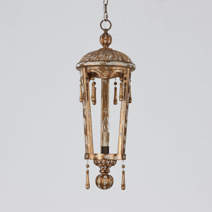 Belan Woodcarving Lantern Pendant Lamp