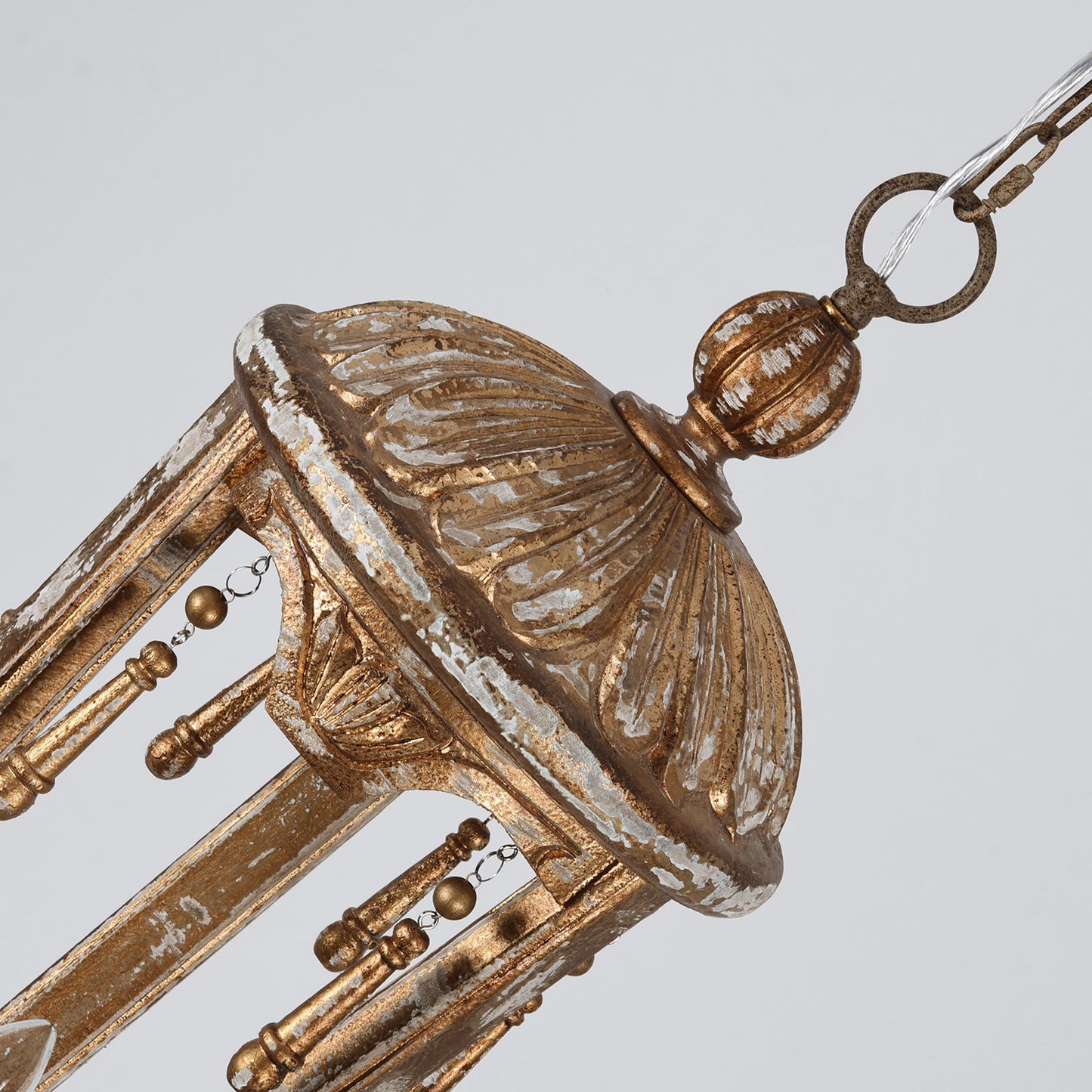 Belan Woodcarving Lantern Pendant Lamp