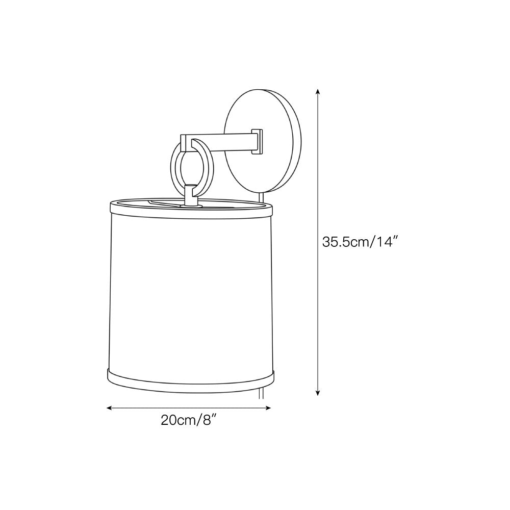 Nevara Circle Plug-in Wall Sconce