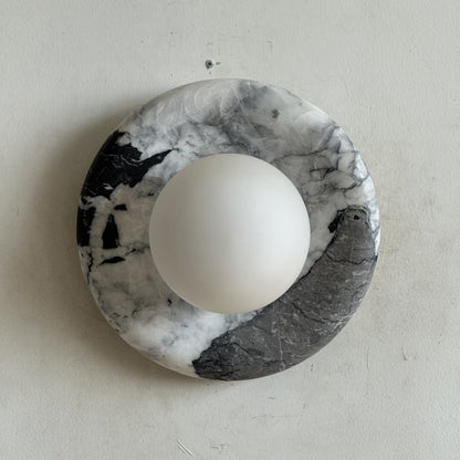 Solene Black Marble Wall Sconce