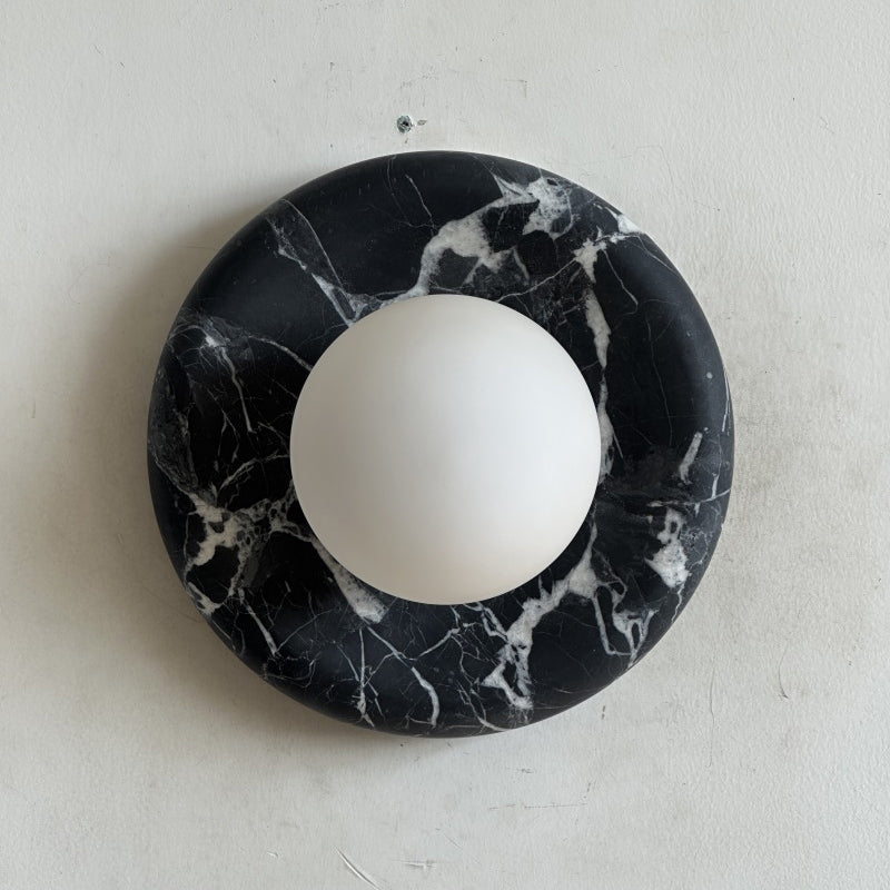 Solene Black Marble Wall Sconce