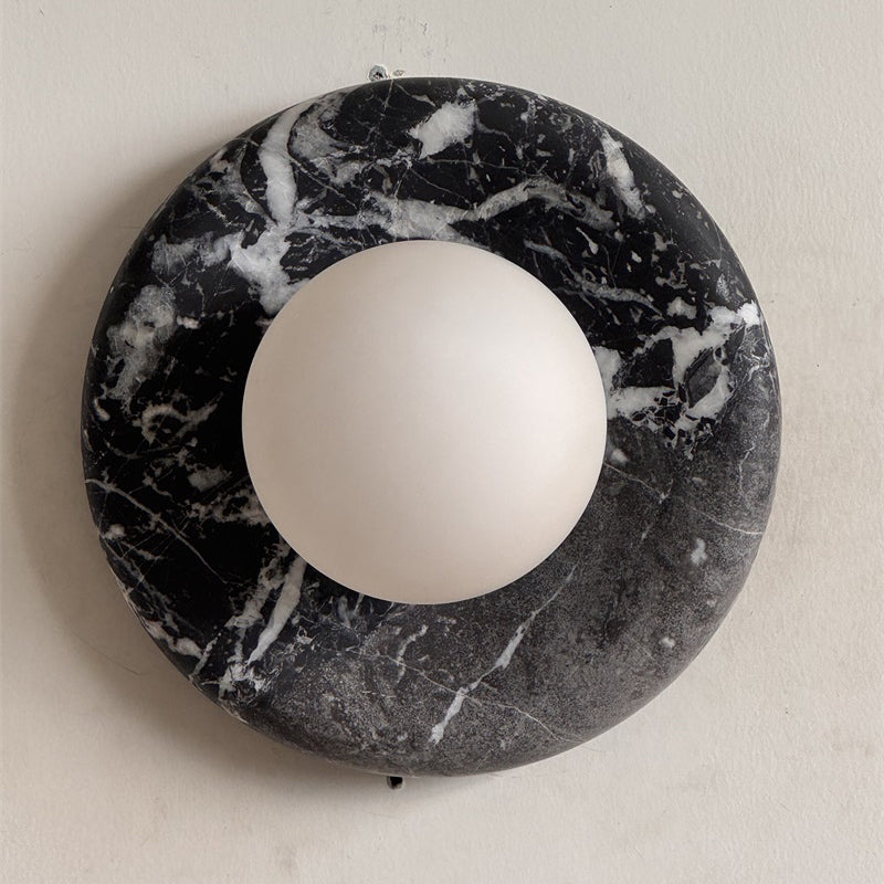 Solene Black Marble Wall Sconce