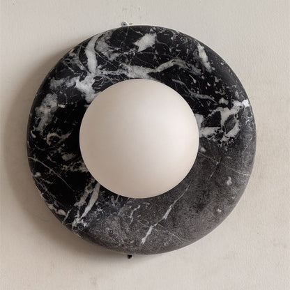 Solene Black Marble Wall Sconce
