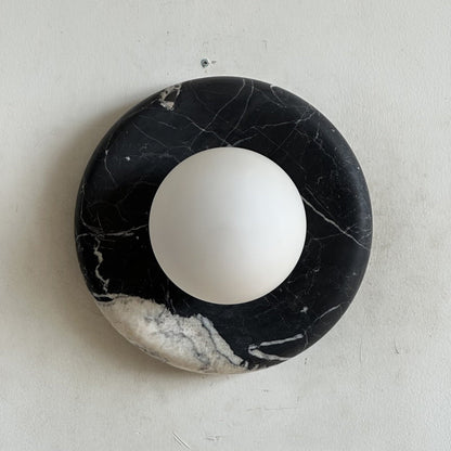 Solene Black Marble Wall Sconce