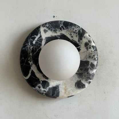 Solene Black Marble Wall Sconce