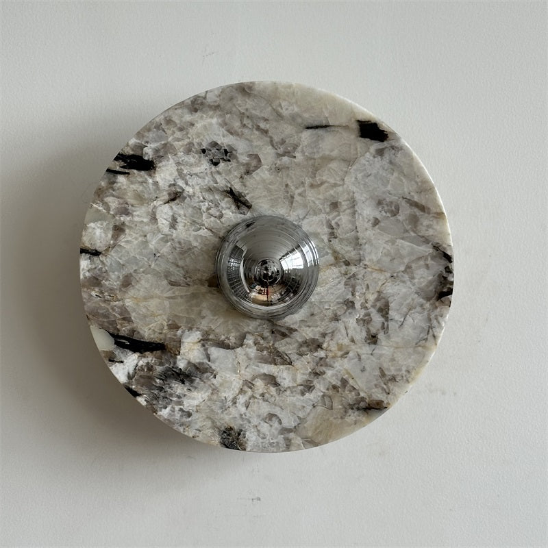 Isolde Round Marble Wall Sconce