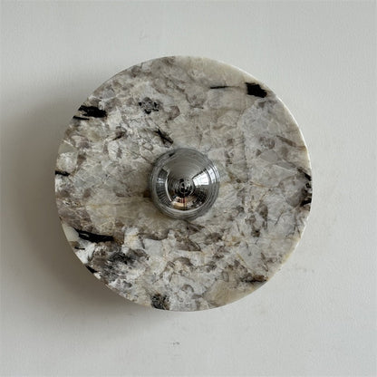 Isolde Round Marble Wall Sconce