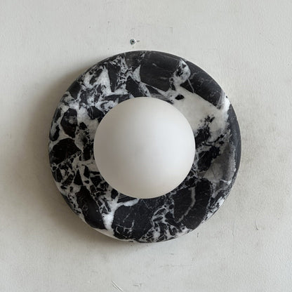 Solene Black Marble Wall Sconce