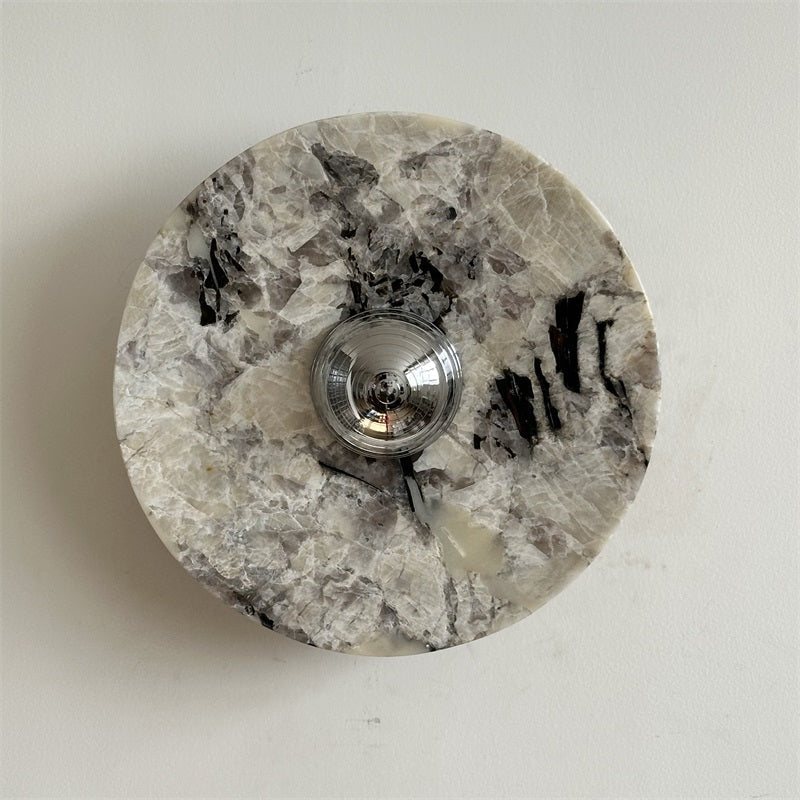 Isolde Round Marble Wall Sconce