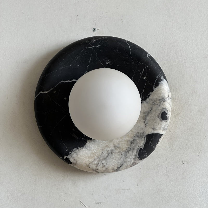 Solene Black Marble Wall Sconce