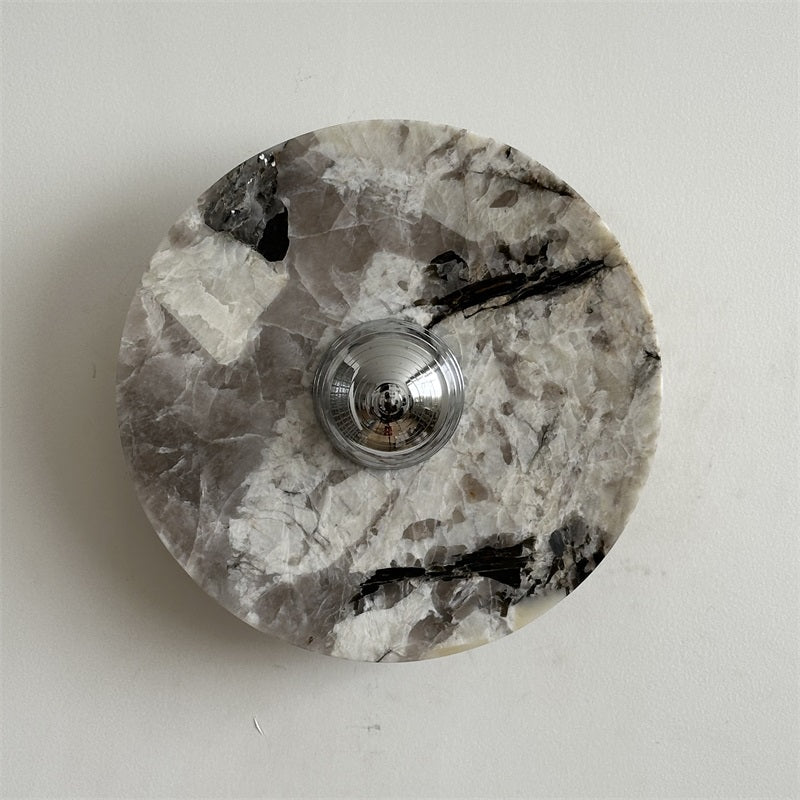 Isolde Round Marble Wall Sconce