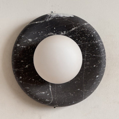 Solene Black Marble Wall Sconce