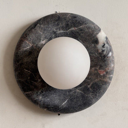 Solene Black Marble Wall Sconce