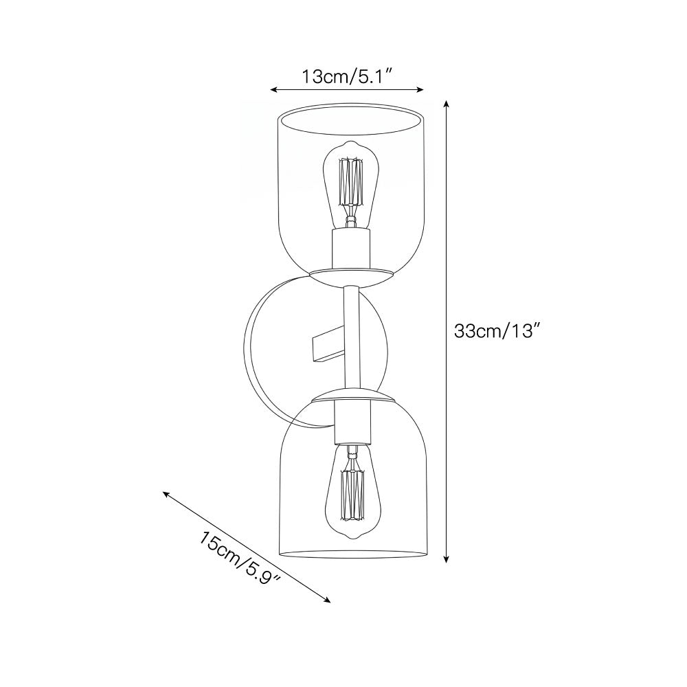Garrison Glass Wall Sconce