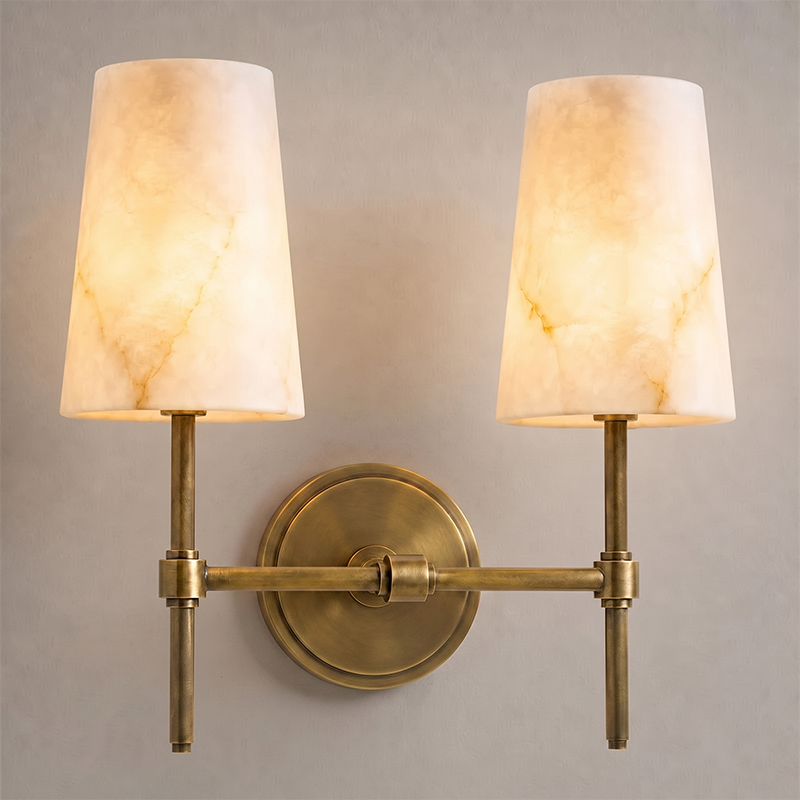 Hillsdale Alabaster Wall Sconce