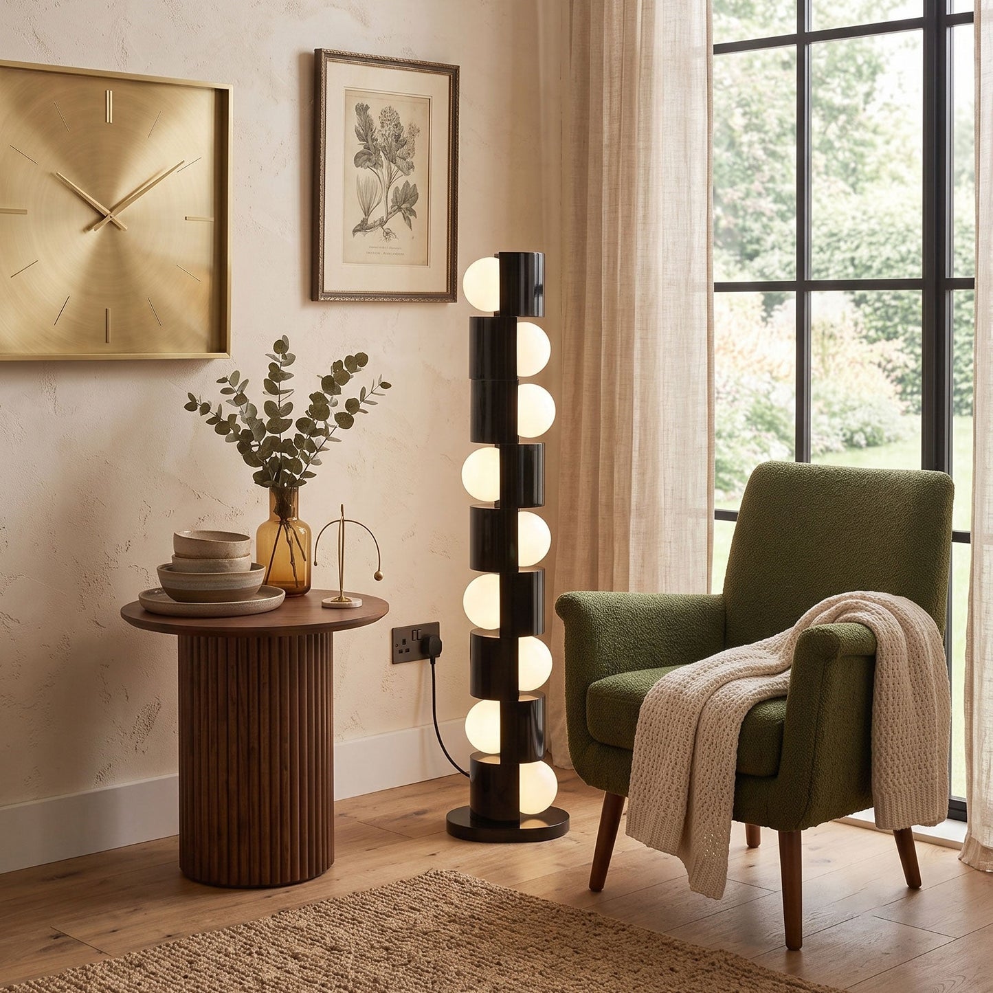 Space Age Totem Floor Lamp