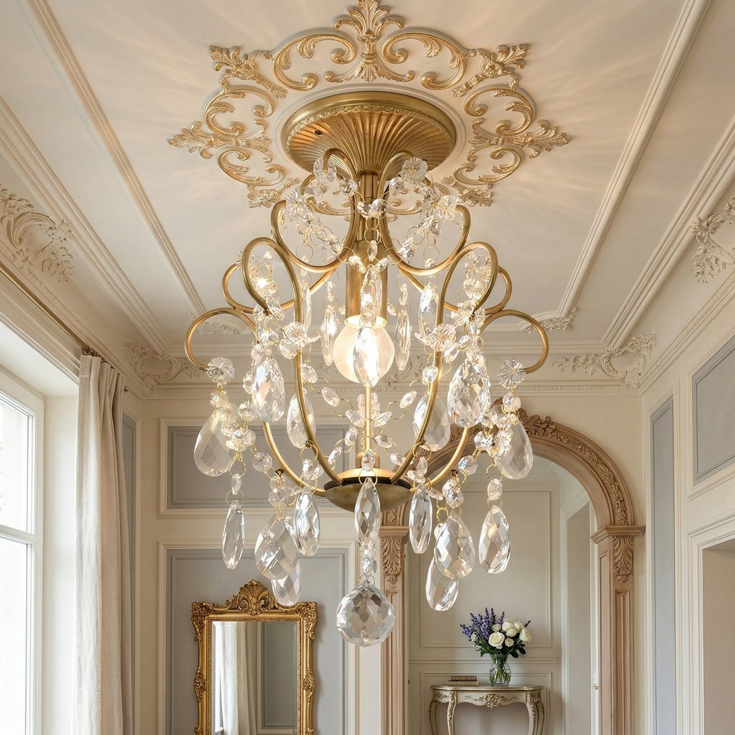 Abersoch Crystal Ceiling Lamp