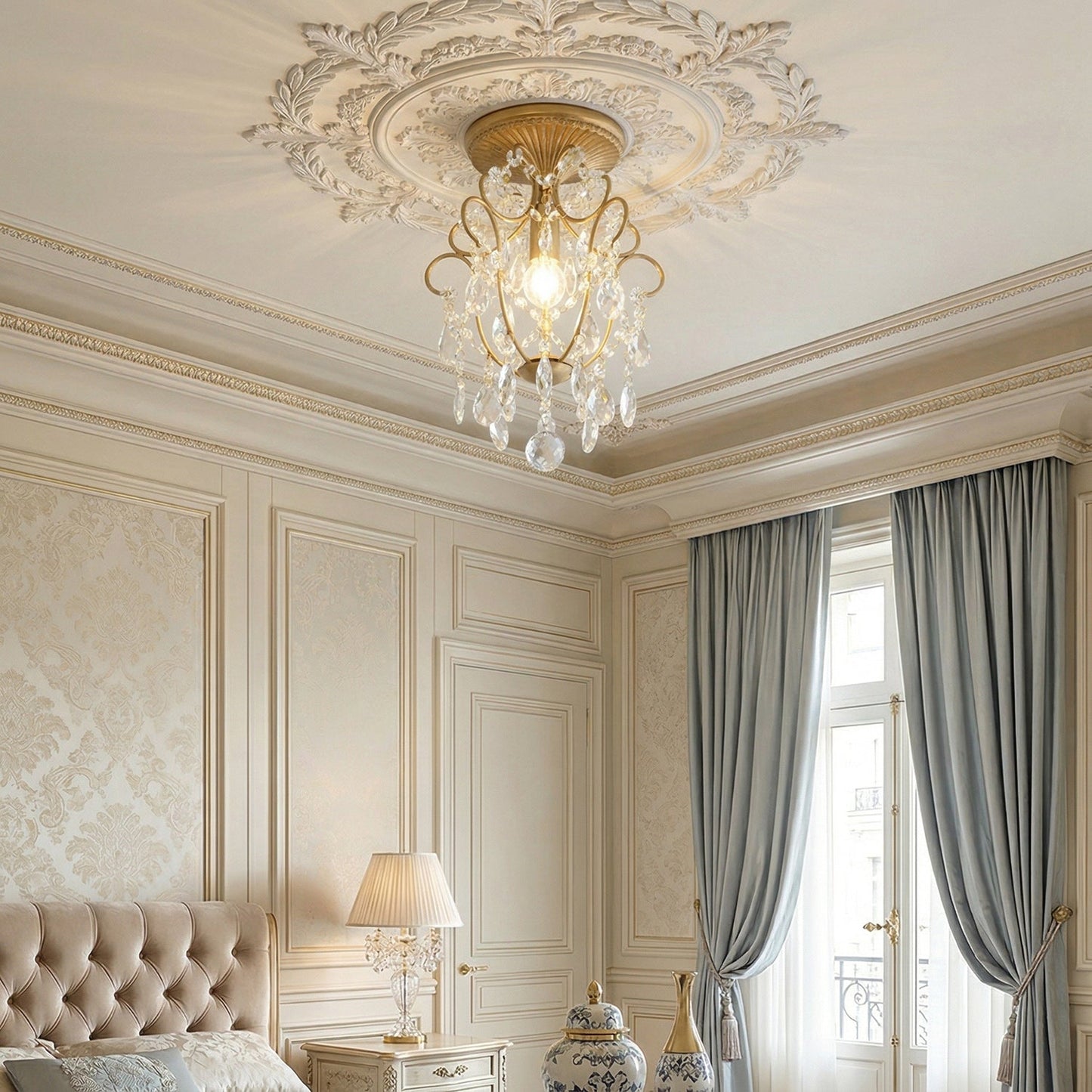 Abersoch Crystal Ceiling Lamp