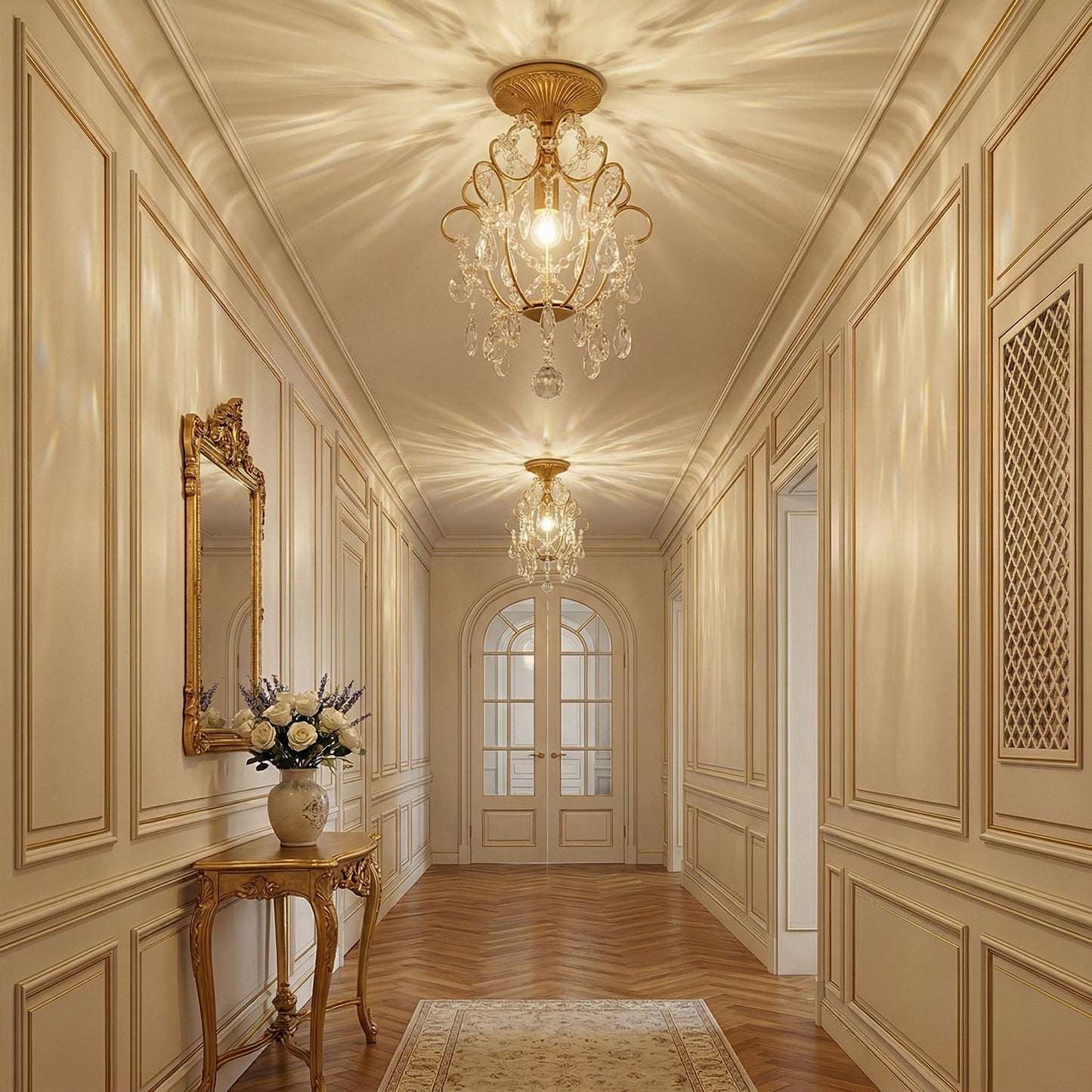 Abersoch Crystal Ceiling Lamp