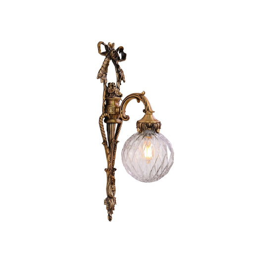 Dagny Classical Brass Wall Sconce