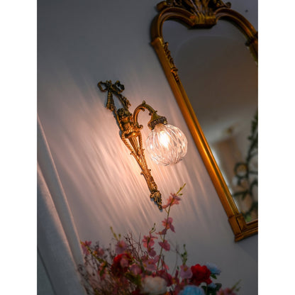 Dagny Classical Brass Wall Sconce