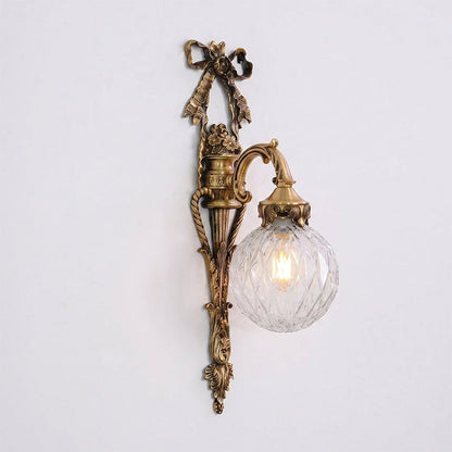 Dagny Classical Brass Wall Sconce