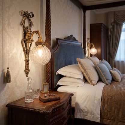 Dagny Classical Brass Wall Sconce