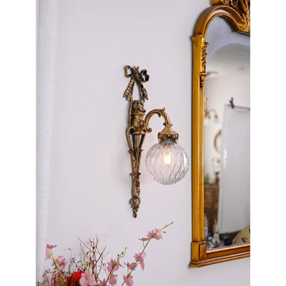Dagny Classical Brass Wall Sconce