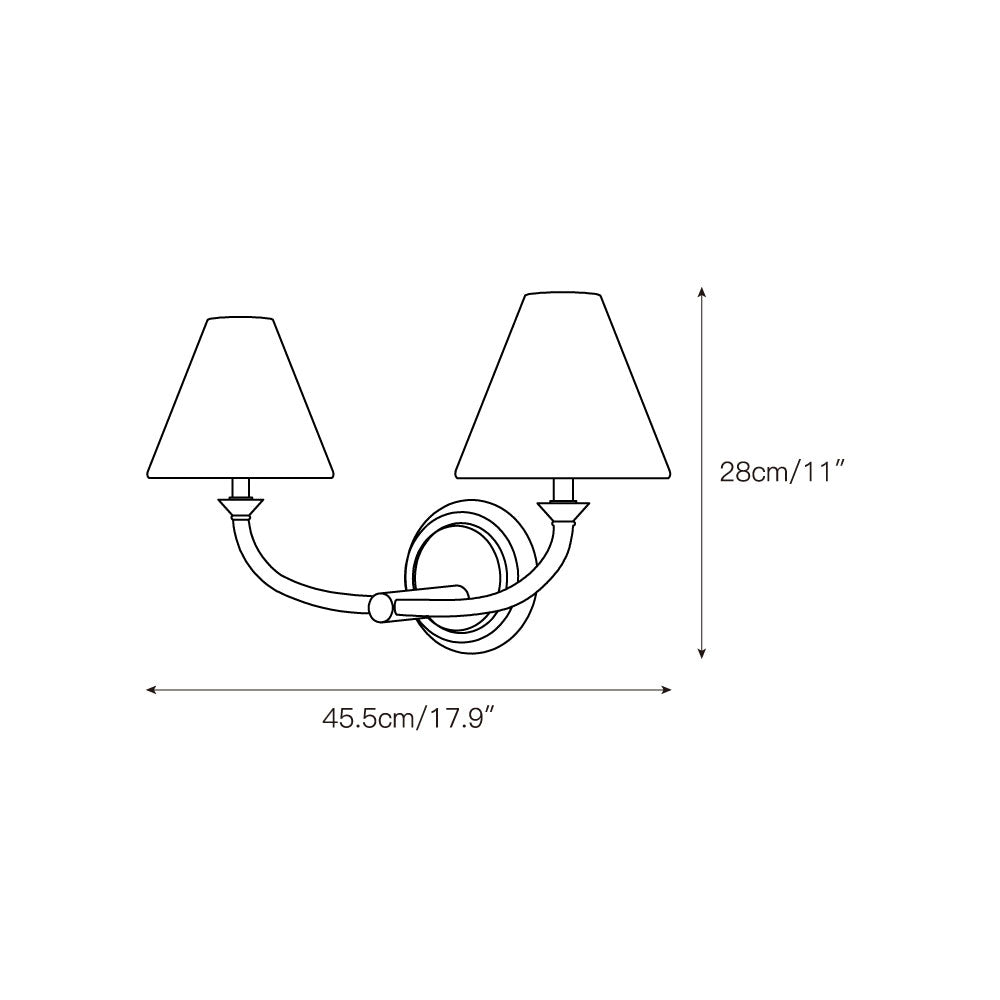 Deneb Brass Wall Lamp