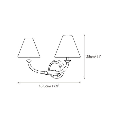 Deneb Brass Wall Lamp
