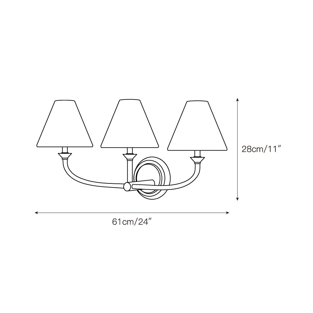 Deneb Brass Wall Lamp