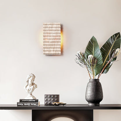 Solis Travertine wall lamp