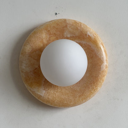 Solene Yellow Onyx Wall Sconce