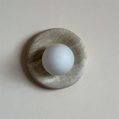 Solene Travertine Wall Sconce