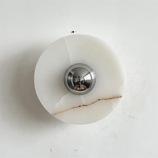 Round Onyx Wall Lamp