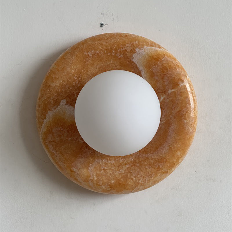 Solene Yellow Onyx Wall Sconce