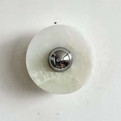 Round Onyx Wall Lamp
