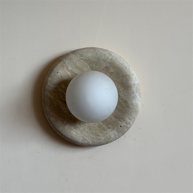 Solene Travertine Wall Sconce